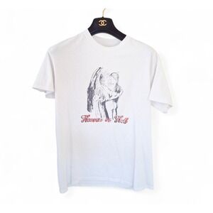 Don Toliver Heaven or Hell Graphic T-shirt White Distressed Medium